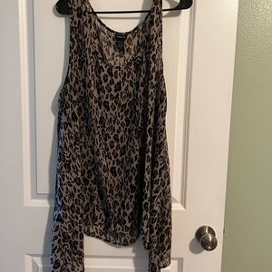 Leopard Print Sheer Torrid Tank Top